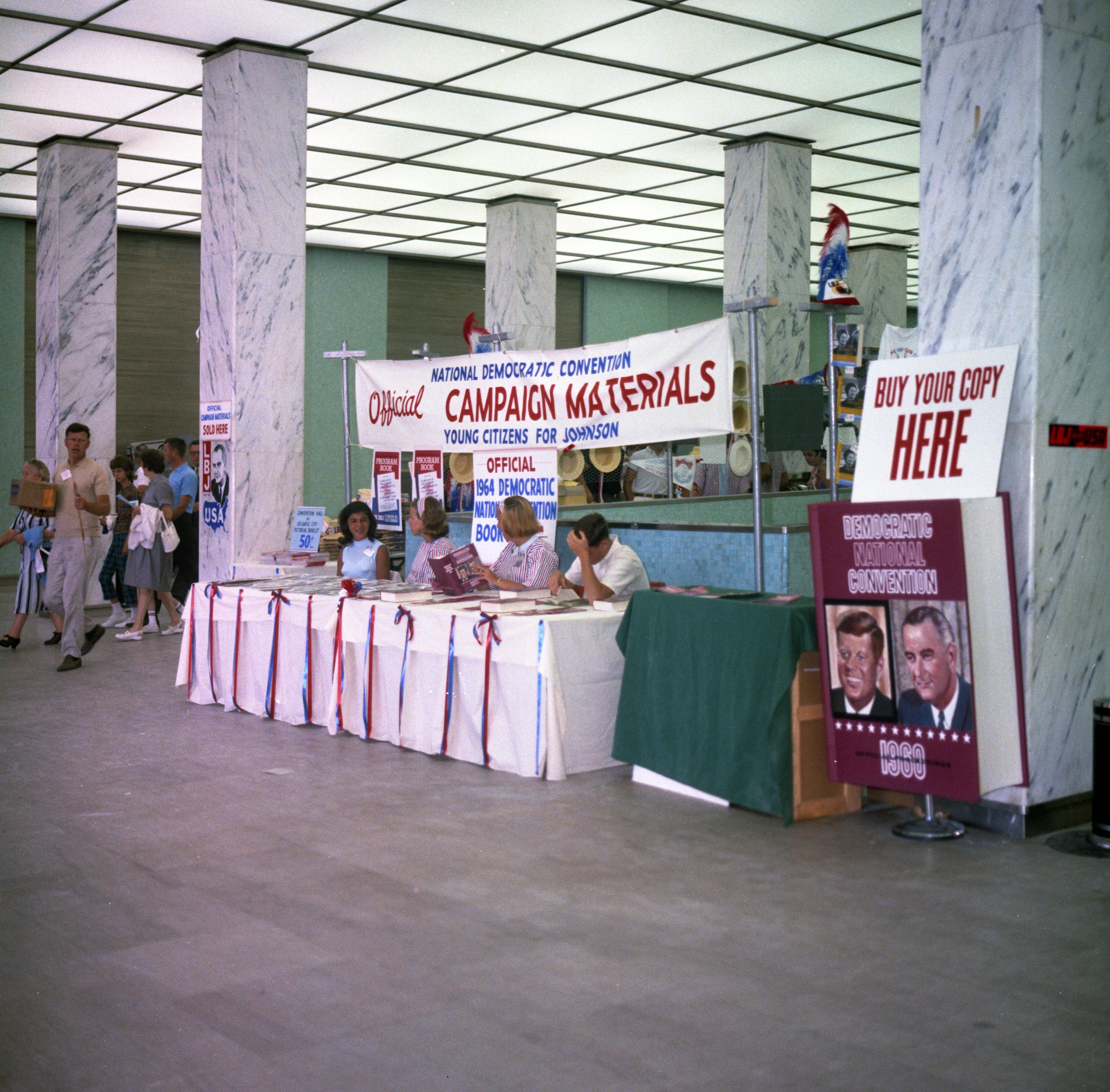 Students for Johnson at the 1964 Democratic Convention